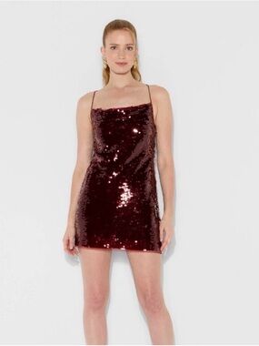 Wild Fable burgundy mini dress